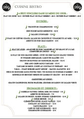 Menu Bsg - Menu du midi