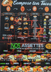 Menu Ck's house - Tacos personnalisé et assiettes