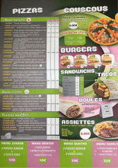 Menu Croq Pizzas - Les pizzas, burgers, ...