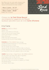 Menu Found Rose - Les plats d' automne