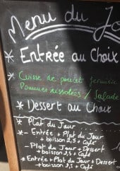 Menu Les Jardins - Exemple de plat du jour