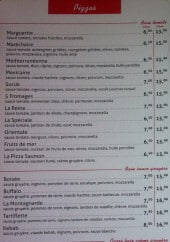 Menu Red lunch - Les pizzas