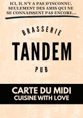 Menu Tandem - Carte du midi