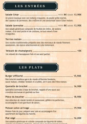 Menu Tandem - Les entrées, plats et desserts