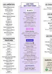 Menu ibis Lyon Bron Eurexpo - Les boissons