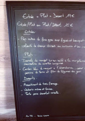 Menu La Gare - Exemple de menu