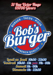 Menu BOB'S Burger - Carte et menu BOB'S Burger