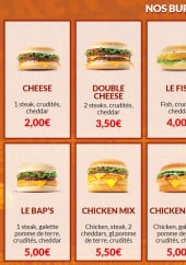 Menu Chicken & co - Les burgers