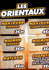 Menu Ô'Royal Givors - Les orientaux