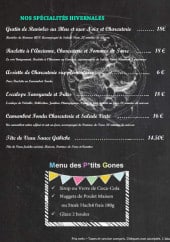 Menu Le Relais - les spécialités