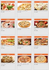 Menu Planet Pizz' - Les pizzas