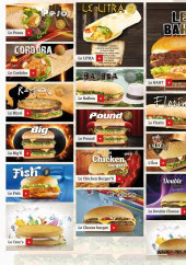 Menu Burger's - Les sandwiches