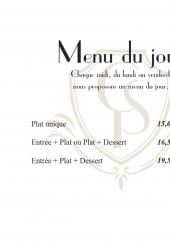 Menu Château de Saint-Priest - Le menu du jour