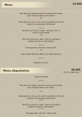 Menu Maison Allardon - Menu 34€, degustation...