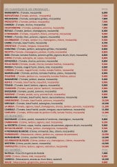 Menu Enzo pizza - Les pizzas