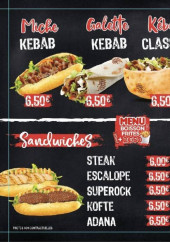 Menu Class'food - Les galettes, sandwichs et assiettes