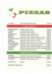 Menu Côté Village - Les pizzas