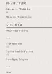 Menu Le Chapotin - Formules, menu enfant
