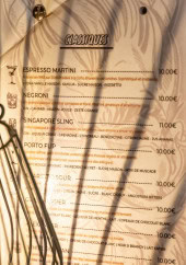 Menu Le Comptoir Viking - cocktails