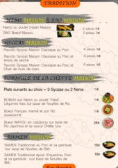 Menu Uya - Les traditions