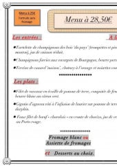 Menu Restaurant Chez Jules - Le menu à 28,50€