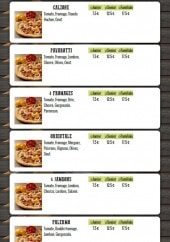 Menu La Strada Pizza - Les pizzas page 2