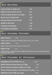 Menu Le Central - Entrées, grandes salades, viandes,...