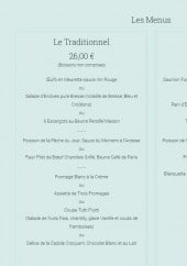 Menu La Cadole - Menu