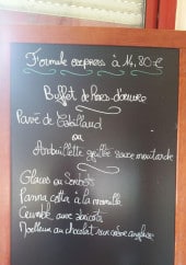 Menu Brasserie de l'épau - Exemple de menu