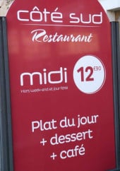Menu Côté Sud - Formule midi