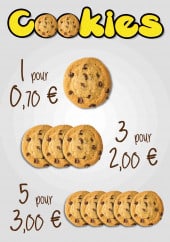 Menu La Grignotine - Cookies 