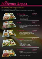 Menu La Maison Reignier - le plateau repas