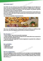 Menu Le bio terre - Les formules et autres