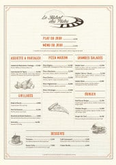Menu Le Bistrot des Pistes - Assiettes, pizzas, salades,....