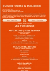 Menu Libertà - Les formules