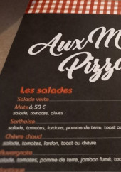 Menu Aux Mille Pizzas - La carte