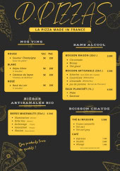 Menu D.Pizzas - Les  vins, boissons chaudes et  boissons sans alcools,...