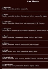 Menu Le régal - Les pizzas