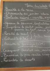 Menu La Marinad' - Le menu du Week end