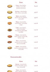 Menu Pizza Benêto - Les autres pizzas