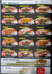 Menu Royal kebab - Les sandwiches