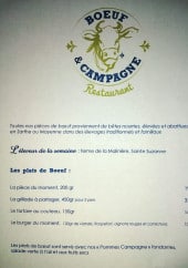 Menu Boeuf & Campagne - Plats de bœuf 