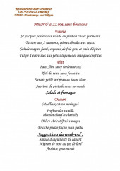 Menu Le Saint Philibert - Menu à 22€