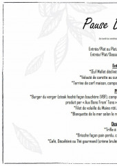 Menu Domaine de l'Epau - Pause déjeuner
