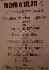 Menu Le Saturnin - Menu à 18,2€