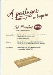 Menu O' Bistro - Planches