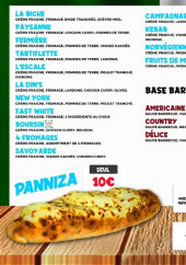 Menu O´Tasty - Les pizzas