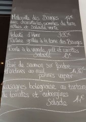 Menu au clos des bauges - des salades