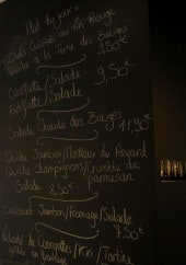 Menu au clos des bauges - un menu