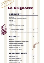 Menu L'insolite - Les croques, pizzas et petits plats,...